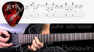 Don't Stop Believin' Guitar Lesson - Journey (with tabs)