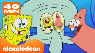 SpongeBob | 40 minut SpongeBoba i Patryka irytujących Salmara w NOWYCH odcinkach | Nickelodeon