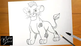 How to Draw Kion from The Lion Guard