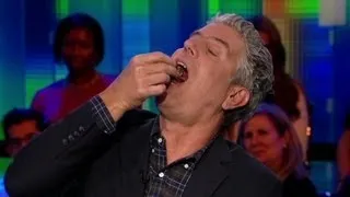 Bourdain eats fetal duck egg on air