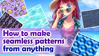 CLIP STUDIO TUTORIAL - How to make seamless patterns from anything