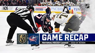 Golden Knights @ Blue Jackets 3/4 | NHL Highlights