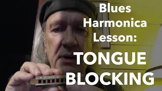 Blues Harmonica Lesson: Boll Weevil [TONGUE BLOCKING AND CHORDING A MELODY]