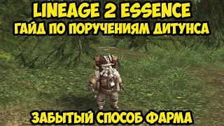 Гайд по поручениям Дитунса. Способ фарма, о котором все забыли в Lineage 2 Essence.