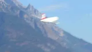 [HD] Austrian Airlines Airbus A320 extreme high Speed low pass with (350 knots!!!) at Innsbruck