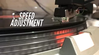 Using Pitch Control to Adjust Turntable Speed