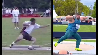 Andy Bloom vs Joe Kovacs Silvester Spin Shotput Comparison