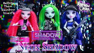 Will Shadow High WIN Rainbow Vision?! Neon Shadow Dolls REVIEW (Mara, Harley, Uma) *SO Detailed!*