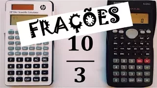 Usar frações na calculadora científica.