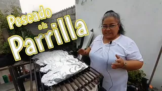 Pescado en papel aluminio a la parrilla 🤤