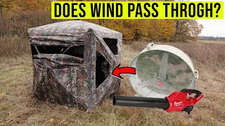 Does WIND Pass Through the TideWe SEE THROUGH Ground Blind???