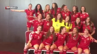 Nuestras chicas lo dan todo con "La Roja Baila"