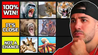 Animals Nickmercs Can Beat In A Fight... (TIER LIST)