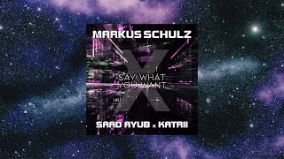 Markus Schulz X Saad Ayub X Katrii - Say What You Want (Extended Mix) [COLDHARBOUR RECORDINGS]