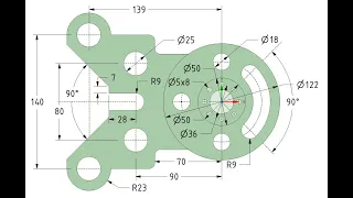 DesignSpark Mechanical. 20. Нанесение размеров на 3Д модель. Часть 2