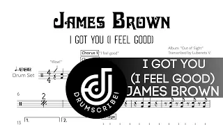 James Brown - I Got You (I Feel Good) (Drum transcription) | Drumscribe!