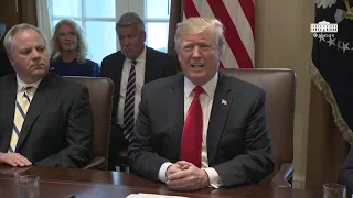 President Trump Leads a Cabinet Meeting