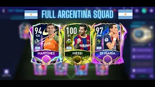 COPA AMERICA CHAMPION ARGENTINA FULL SQUAD BUILDER IN FIFA MOBILE 21 [USING 30 MILLION COINS]