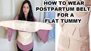 HOW TO WEAR A POSTPARTUM BELT FOR A FLAT TUMMY + PAIN MANAGEMENT AFTER DELIVERY