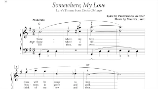 Somewhere, My Love (page 16, Adult Piano Adventures Popular Book 2)