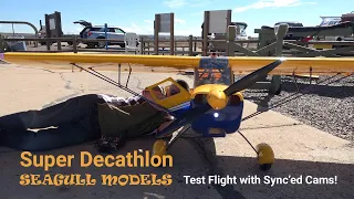 Seagull Models - Super Decathlon Test Flight with Sync'ed Cameras