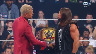 Firma de contrato de Cody Rhodes y AJ Styles - WWE SmackDown 26 de Abril 2024 Español