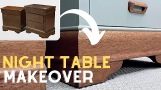 EASY night table MAKEOVER: Giving BIG BOX STORE FURNITURE a facelift || flipping furniture