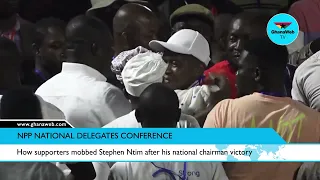 How supporters mobbed Stephen Ntim after his National Chairman victory at NPP delegates conference