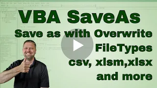 Conquering SaveAs in VBA - Saving in Multiple File Formats - CODE and Download Included