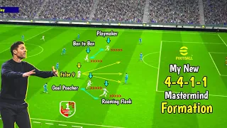 My New 4-4-1-1 Masterclass Supermecy 🫡🔥 Best Formation eFootball 24 Mobile 🔥 PES EMPIRE •