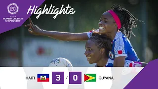 Concacaf Womens Under-20 Championship 2020 QF: Haiti vs Guyana | Highlights