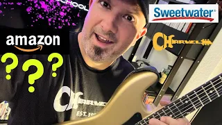 I BOUGHT A CHARVEL SO-CAL GUITAR OFF AMAZON FROM SWEETWATER !