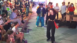 SATURDAY. BLACK MIST. ALINA. ARTISTIC MESMERIZING PERFORMANCE. HONGDAE STREET.