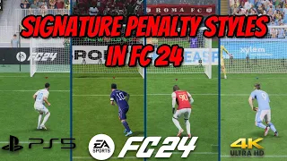 EA SPORTS FC 24 | All Signature Penalty Styles PS5 4K