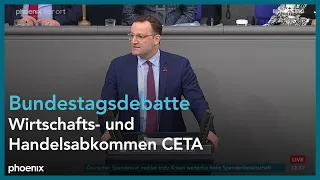 Bundestagsdebatte zum Wirtschafts- und Handelsabkommen CETA am 01.12.22