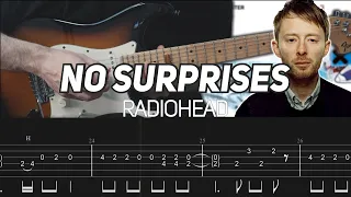 Radiohead - No Surprises (Guitar lesson with TAB)