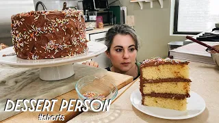 Claire Saffitz Makes Birthday Cake #shorts | Dessert Person