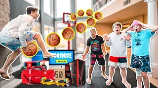 INSANE Make The TRICKSHOT, I'll Buy You Anything Challenge 🏀