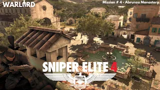 Sniper Elite 4 Mission 5 Abrunza Monastery | No commentary | 1440p HD Immersive Gameplay.