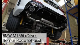 BMW M135i F40 X-Drive Remus Race Exhaust. Motech Performance Vlog