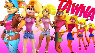 Evolution of Tawna in Crash Bandicoot Games (1996 - 2020)