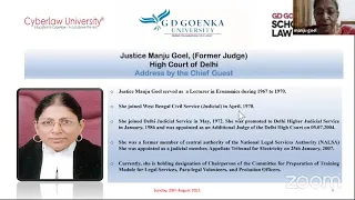 Valedictory Ceremony- International Virtual Moot Court Competition GD Goenka University Delhi NCR