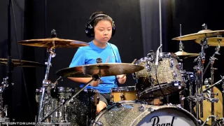 Wright Drum School - Nolan Fang - Pharrell Williams - Happy - Drum Cover