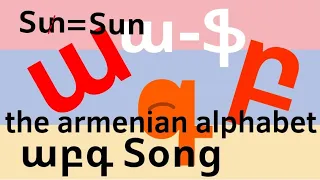 the armainian alphabet song 🎧🇦🇲🪩 by the country of Armenia's armainian park riot atoms sing-a-long