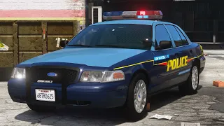 2005 Los Santos Police Crown Victoria with a Code 3 MX7000