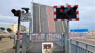 Lowestoft Harbour Bascule Bridge raising, Suffolk