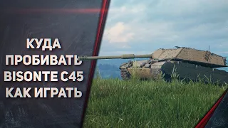 КУДА ПРОБИВАТЬ Bisonte C45 И КАК НА НЕМ ИГРАТЬ!? ГАЙД ОБЗОР WOT