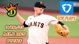 7/16/21 MLB DRAFTKINGS & FANDUEL PICKS