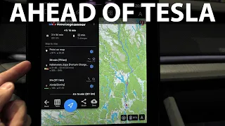 Testing app ABRP integrated in Polestar 2