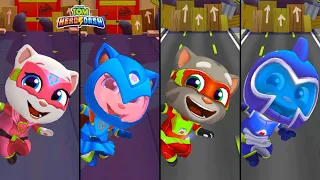 New!Talking Tom Hero Dash Super Hero Angela,Blue Wave Angela vs Super Hero Tom,DeepSea Tom ChaseBoss